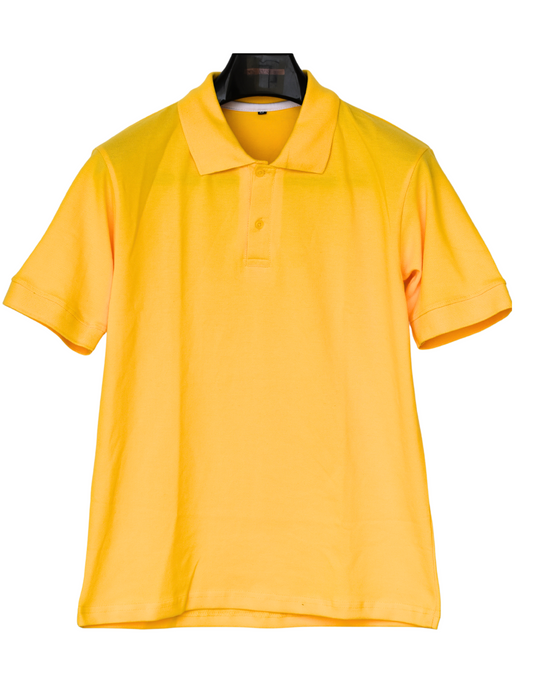 FTT Yellow Polo Collar T-shirt For Men