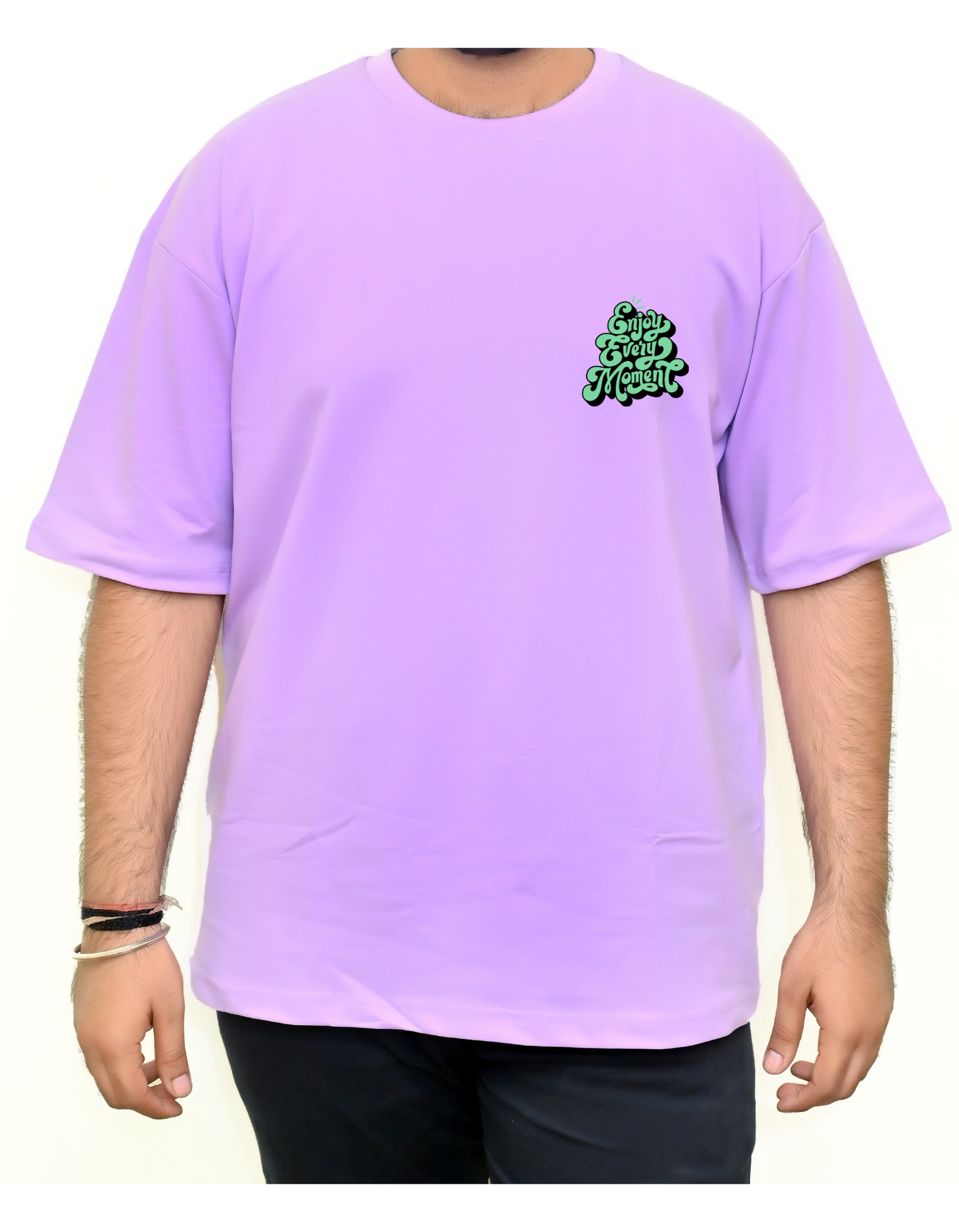 Lavender Unisex Printed Oversize T-shirt | Printed Oversized T-shirt