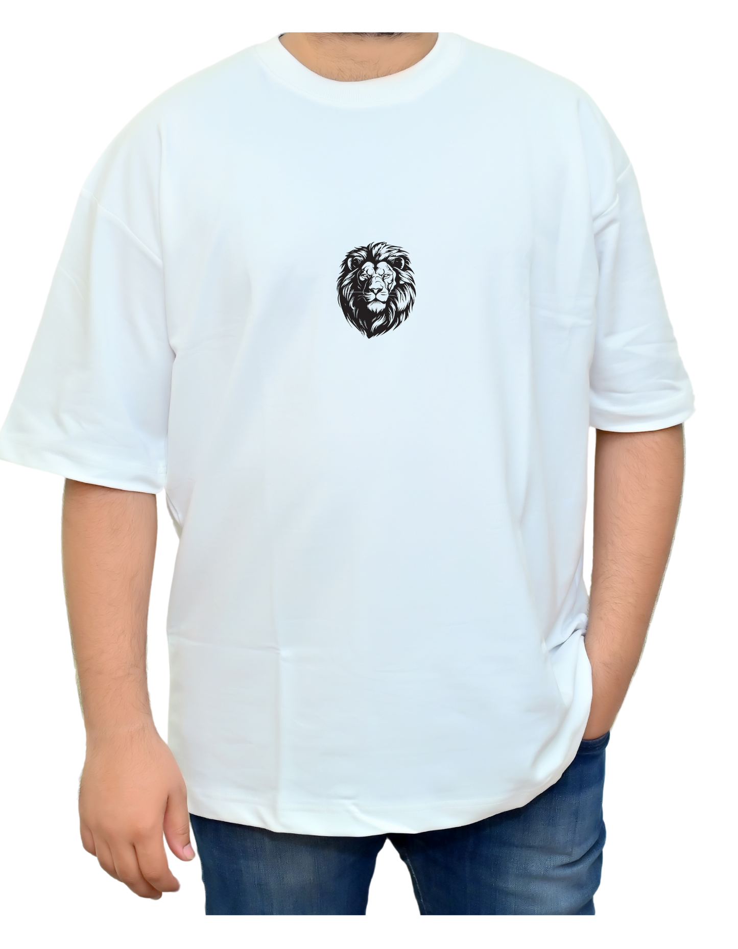 Lion Print Oversize Unisex T-shirt