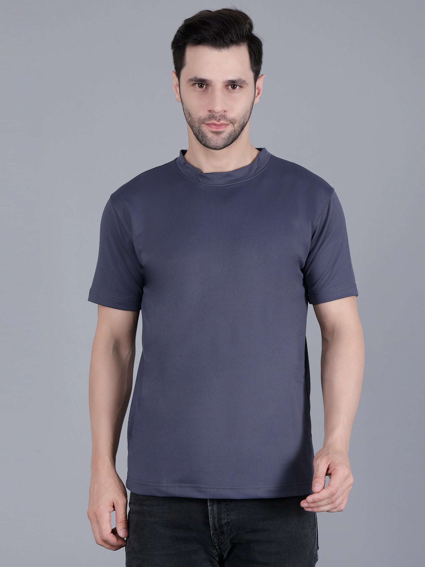 Grey Regular Fit Dri-Fit T-Shirt!