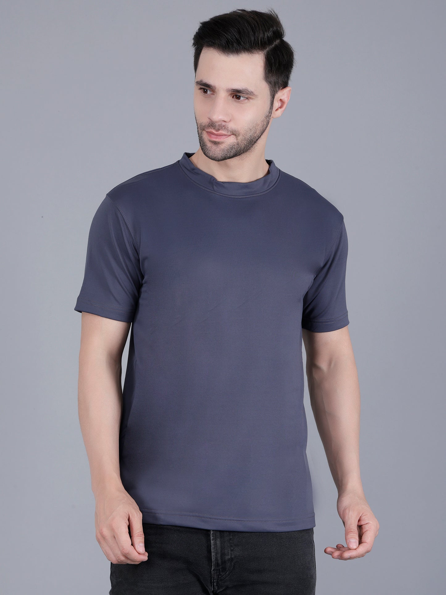 Grey Regular Fit Dri-Fit T-Shirt!