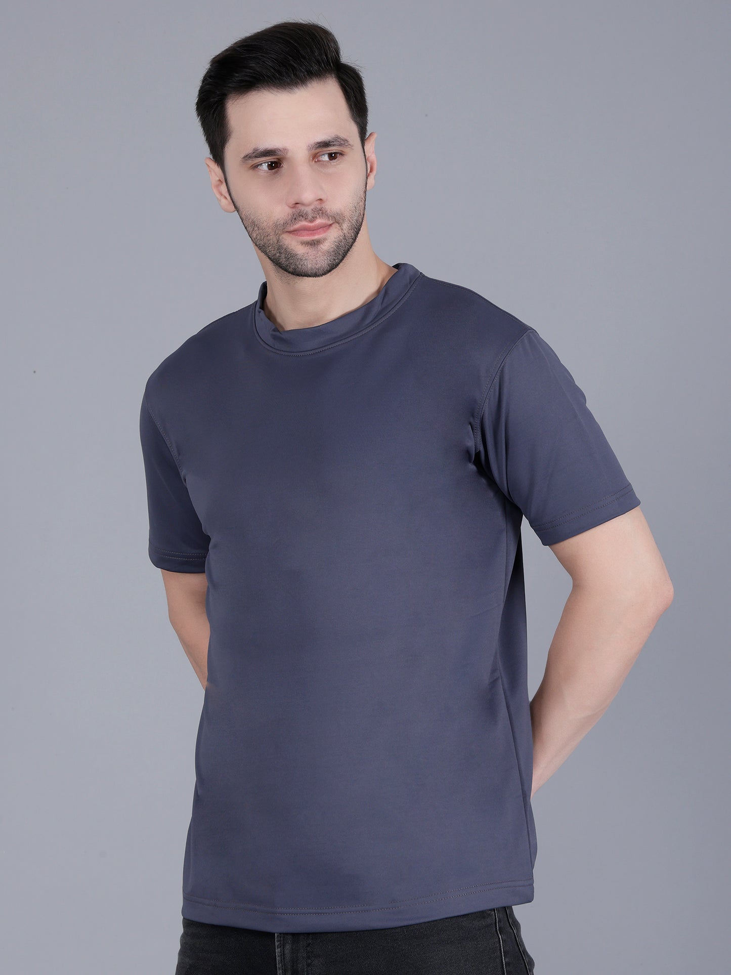 Grey Regular Fit Dri-Fit T-Shirt!