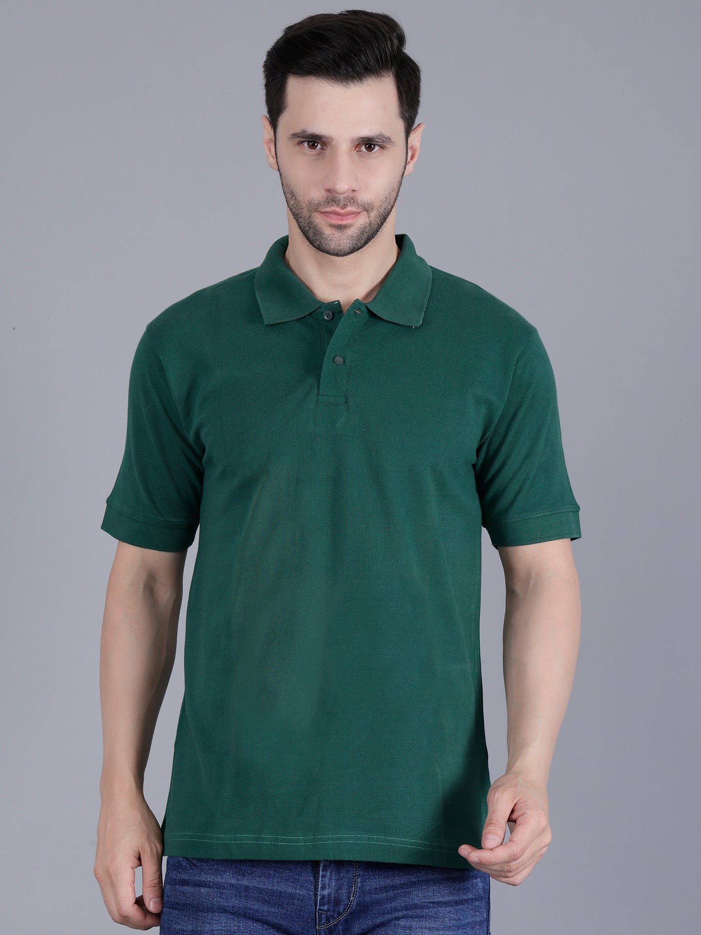 Green Polo T-shirt For Men