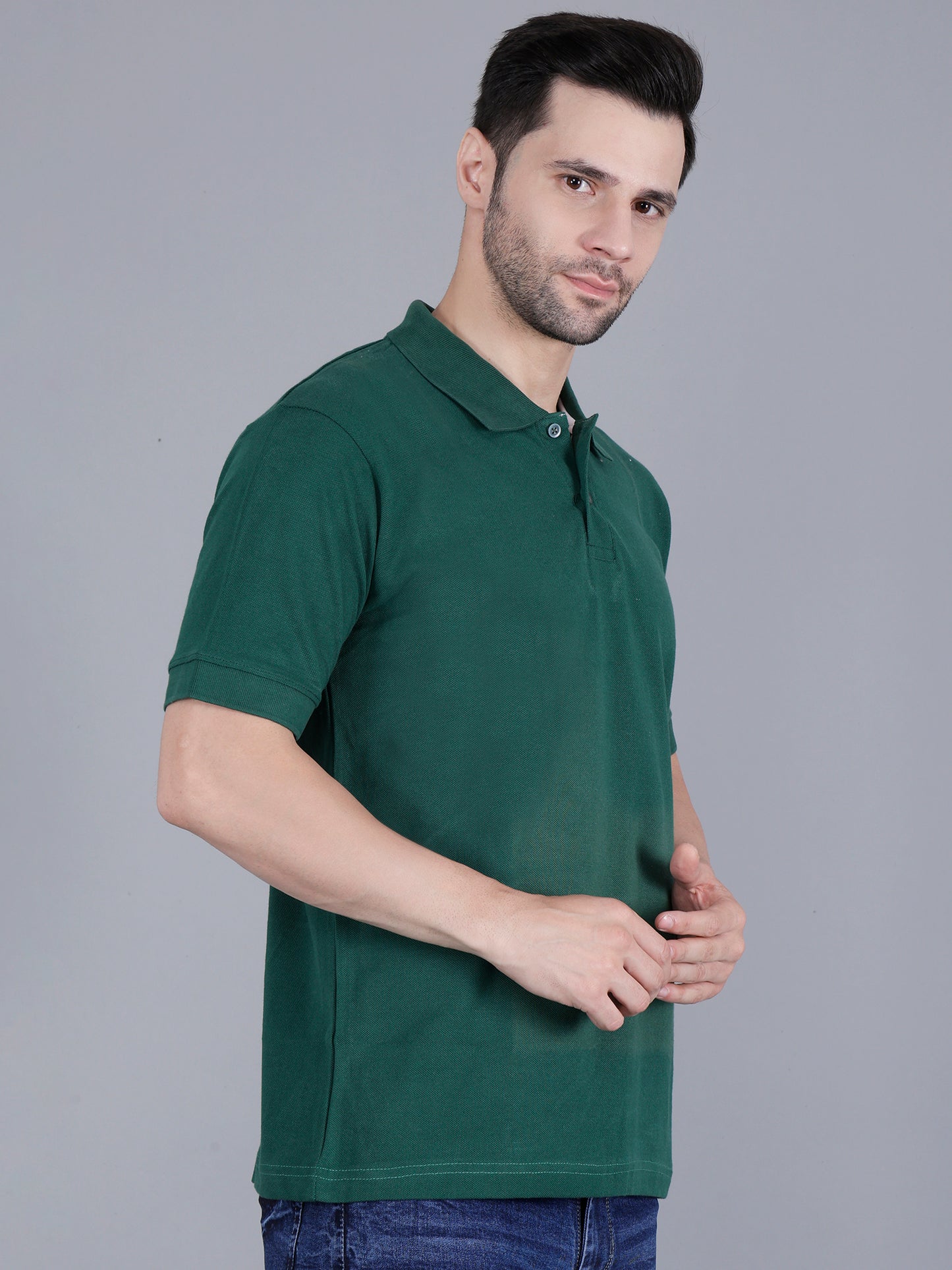 Green Polo T-shirt For Men