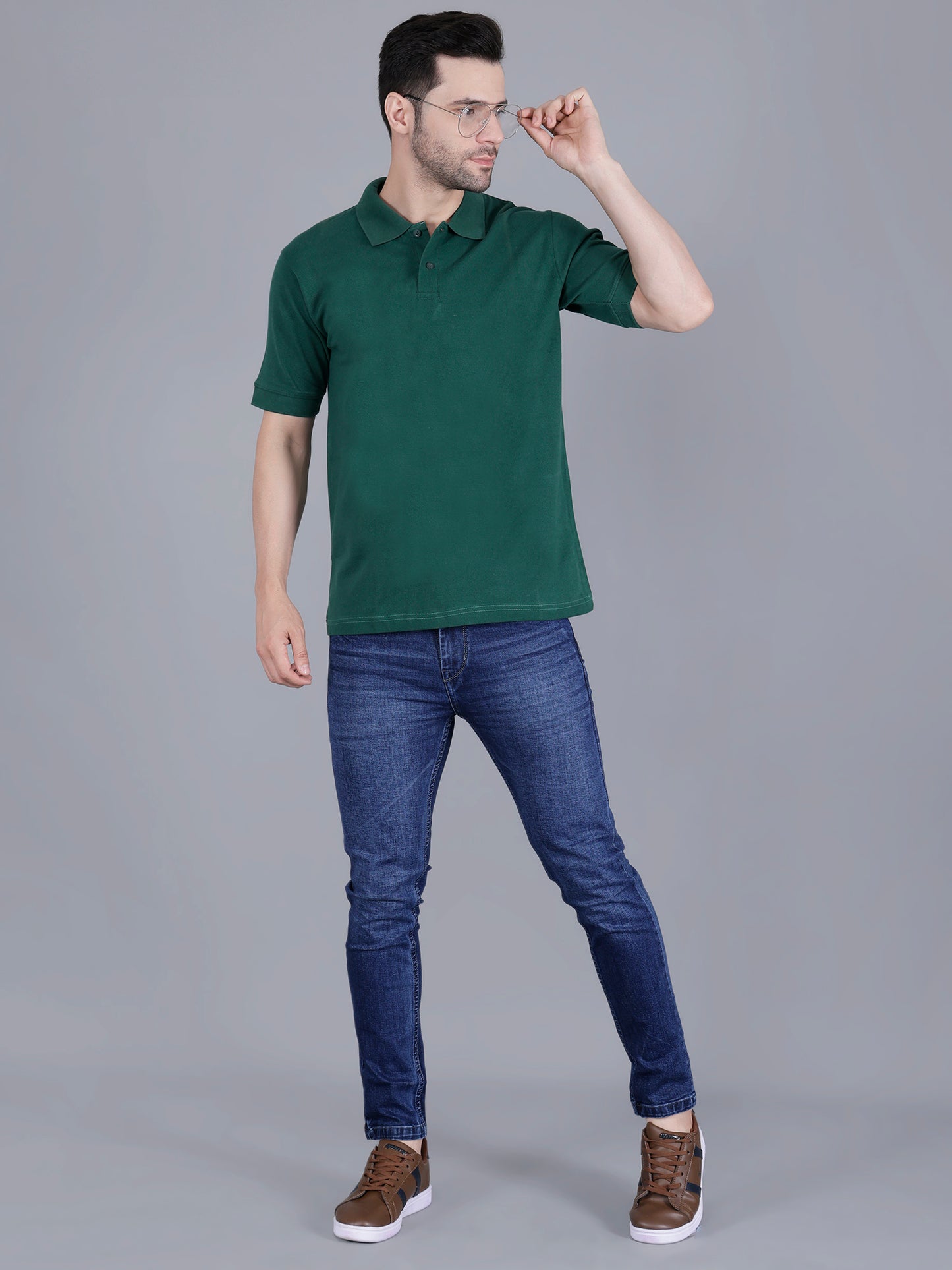 Green Polo T-shirt For Men